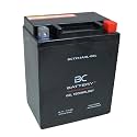 BC BATTERY Starter Battery for Motorcycles with GEL 12V 14Ah BCTX14AHL-GEL Moto&Scooter, Maintenance-Free, Sealed Precharged, Similar to YTX14AHL-BS/YB14L-A2-FA