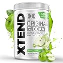Scivation Xtend Bcaas (Pre-Workout Powder, 7G Bcaas, 0G Carbs,Sugar &amp; Calories, 3.5 Leucine, 2.5G L-Glutamine, 1G Citrulline Malate) - 402 G, 30 Servings (Green Apple)