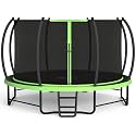 BCAN Trampoline 8FT 10FT 12FT 14FT 15FT 16FT Recreational Trampoline with Enclosure for Kids Adults, ASTM Approved, Outdoor Trampoline with Ladder for Kids