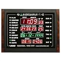 BCI Electronics : Azan Time Calendar Clock with Hijri Date Month for Home (Special for Masturat Ladies Namaz Time Home Clock) with Bluetooth Size 39.5x29.5 cm