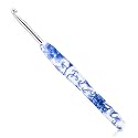 BCMRUN 4.5 mm(7) Crochet Hook, Ergonomic Handle for Arthritic Hands, Soft Rubber Grip Extra Long  Knitting Needles for Beginners and Knitting Crocheting Yarn (4.5mm-7)