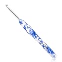 BCMRUN 4 mm(G) Crochet Hook, Ergonomic Handle for Arthritic Hands, Soft Rubber Grip Extra Long  Knitting Needles for Beginners and Knitting Crocheting Yarn (4.0mm-G)