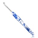 BCMRUN 5.5 mm(I) Crochet Hook, Ergonomic Handle for Arthritic Hands, Soft Rubber Grip Extra Long  Knitting Needles for Beginners and Knitting Crocheting Yarn (5.5mm-I)