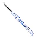 BCMRUN 5 mm(H) Crochet Hook, Ergonomic Handle for Arthritic Hands, Soft Rubber Grip Extra Long  Knitting Needles for Beginners and Knitting Crocheting Yarn (5.0mm-H)