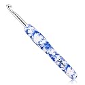 BCMRUN 7 mm Large Crochet Hook, Ergonomic Grip Soft Handles Crochet Hook for Arthritic Hands, Extra Long  Knitting Needles for Beginners and Crocheting Yarn (7.0mm)