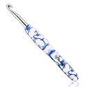 BCMRUN 8 mm(L) Large Crochet Hook, Ergonomic Grip Soft Handles Crochet Hook for Arthritic Hands, Extra Long  Knitting Needles for Beginners and Crocheting Yarn (8.0mm-L)