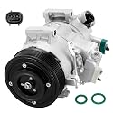 BDFHYK 158316 Air Conditioning A/C Compressor with Clutch Compatible with Toyota Corolla 2009-2012, Matrix 2009-2013, Compatible with Pontiac Vibe 1.8L 2.4L 2009-2010, Replace# 19184682