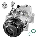 BDFHYK 158321 Air Conditioning A/C Compressor with Clutch Compatible with Toyota RAV4 2006-2012, Venza 2009-2016, V6 3.5L, Compatible with Lexus ES350 V6 3.5L 2007-2012