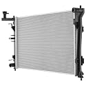 BDFHYK 2928 Aluminum Radiator for Hyundai Elantra 2007-2012, 1-Row 16mm Core