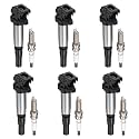 BDFHYK 6 Ignition Coil Pack UF598 and 6 Iridium Spark Plug 97968 Compatible with Mini 2011-2016 Cooper Countryman,2013-2016 Cooper Paceman,2007-2013 Cooper 1.6L L4 Coil for C-694 GN10328 1900529 UF598