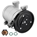 BDFHYK 67428 Air Conditioning AC Compressor with Clutch Compatible with Nissan Frontier 1999-2004, Xterra 2002 2003 2004, 3.3L V6, Gas, Replaces 68428, 926007B410, 926004S100
