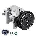 BDFHYK 68653 AC Compressor with Clutch Compatible with Subaru Forester 1998-2000 2.5L, Impreza 1993-1997 1.8L &amp; 1995-2001 2.2L &amp; 1998-2001 2.5L H4, Gas, Replaces 67653, 73111FA000