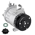 BDFHYK 68662 Air Conditioning AC Compressor with Clutch Compatible with Nissan Sentra 2007 2008 2009 2010 2011 2012 2.0L l4, Gas, Replaces 140319, 2011572, 92600ZE80A