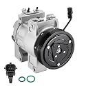 BDFHYK 68664 Air Conditioning AC Compressor with Clutch Compatible with Nissan Altima 2007-2012, Sentra 2007 2008 2009 2010 2011 2012, 2.5L l4, Replaces 98664, 6512503, 92600JA00A