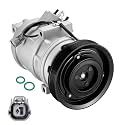BDFHYK 78342 Air Conditioning AC Compressor with Clutch Compatible with Acura MDX 2001 2002, Fit for Honda Odyssey 1999-2004, Pilot 2003-2004, 3.5L V6, Gas, Replaces 77342, 638844, 1521227
