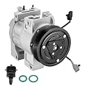BDFHYK 98455 Air Conditioning AC Compressor with Clutch Compatible with Nissan X-Trail 2007 2008 2009 2010 2011 2012 2013 2014 2.5L l4, Gas, Replaces 92600JG300, 92600JG30A
