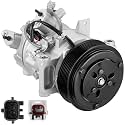 BDFHYK 98588 Air Conditioning A/C Compressor with Clutch Compatible with INFINITI Q50 V6 3.0L 2016-2021, Q60 V6 3.0L 2017-2020, Q50 V6 3.7L 2014-2016