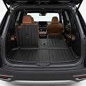 BDFHYK Cargo Mat for 2024-2026 Toyota Grand Highlander, All-Weather TPE Trunk Liner with Seat Back Protector, Custom Fit Waterproof Non-Slip Rear Cargo Floor Mat, Heavy Duty Interior Accessories
