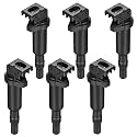 BDFHYK High Performance Ignition Coil 6 Pack Compatible with BMW 1Series M 328i 335i 525i 528i 650i 740i M5 M6 X3 X5 X6 Z4 L6 V8 V12 3.0L 4.4L 6.0L 12137594937 5C1698