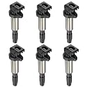 BDFHYK Ignition Coil Pack UF522 Compatible with BMW X3 X5 Z3 Z4 M3 325i 325xi 325Ci 330i 330xi 330Ci 525i 530i 545i 550i 650i 645Ci 745i 745Li 750i 750Li 760i 760Li 2.5L 3.0L 3.2L 4.4L 4.8L Set of 6