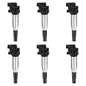 BDFHYK Ignition Coil Pack UF571 Compatible with BMW X5 M5 M6 Z4 135i 325Ci 325i 328i 330Ci 330i 525i 528i 530i 535i 745Li Mini Cooper 2.5L 3.0L 4.4L L4 L6 V8 BMW Oem Coil Pack Coil for UF592 Set of 6