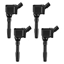 BDFHYK Ignition Coil Pack UF716 Compatible with Audi A3 A4 TT Quattro Q3 Q5 RS3 RS5 S3 S4 S5 Volkswagen Beetle Golf Jetta Passat Porsche Cayenne Macan Panamera Vw Oem Coil Pack Coil for 958 Set of 4