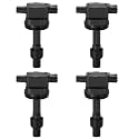 BDFHYK Ignition Coil Packs Compatible with Volvo 2000-2004 S40 1.9L l4, 2000-2004 V40 1.9L l4,Coil for UF365 UF-365 UF365T SKIC339 5C1317 C724 CUF365 5076 GN10422 48661 1788419 Set of 4