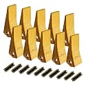 BDI Wear Part 10Pack 230SP Back-Hoe Bucket Teeth, Excavators Bucket Teeth w/TF23P Flex Pins for 23 & 230 Series Skid Steer loaders and excavators
