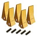 BDI Wear Part 230SP Back-Hoe Bucket Teeth, Excavators Bucket Teeth w/TF23P Flex Pins for 23 &amp; 230 Series Skid Steer loaders and excavators-5PK