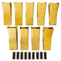BDI Wear Part 230SP Back-Hoe Bucket Teeth, Excavators Bucket Teeth w/TF23P Flex Pins for 23 &amp; 230 Series Skid Steer loaders and excavators-9PK