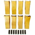 BDI Wear Part 230SP Back-Hoe Bucket Teeth, Excavators Bucket Teeth w/TF23P Flex Pins for 23 & 230 Series Skid Steer loaders and excavators-8PK