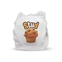 baby Medium (6-12 M) upto 12 Kgs Breathable Cloth Diaper Cover - PUL fabric | Washable &amp; reusable, Rash free and Leakproof | Dries in Minutes | Use any Nappy Pad or disposable insert (Print: Stud Muffin)