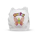 baby Extra Large (2-3 Years) above 15 Kgs Breathable Cloth Diaper Cover - PUL fabric | Washable & reusable, Rash free and Leakproof | Dries in Minutes | Use any Nappy Pad or disposable insert (Print: Social Butterfly)