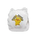 baby Medium (6-12 M) upto 12 Kgs Breathable Cloth Diaper Cover - PUL fabric | Washable &amp; reusable, Rash free and Leakproof | Dries in Minutes | Use any Nappy Pad or disposable insert (Print: Pee Kachu)