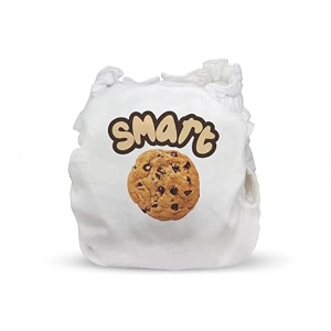 baby small 3-6 m upto 6 kgs breathable cloth diaper cover - pul fabric  washable amp reusable rash free and leakproof  dries in minutes  use any nappy pad or disposable insert print smart cookie