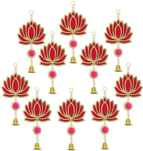 bdrmkh pack of 6 lotus with bell toran