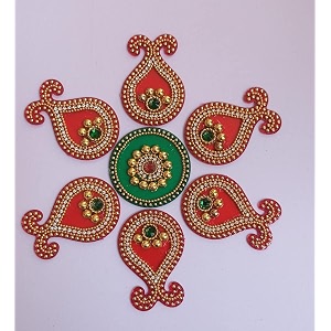 acrylic rangoli big peacock designer rangoli rangoli reusable for floor wall decoration stone kundan meena designer rangoli sticker for diwali navratri pooja design_8