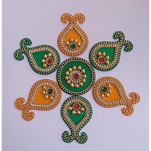 acrylic rangoli big peacock designer rangoli rangoli reusable for floor wall decoration stone kundan meena designer rangoli sticker for diwali navratri pooja design_5