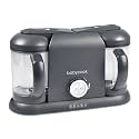 Beaba Babycook Duo 4 in 1 Baby Food Maker, Baby Food Processor, Baby Food Blender Baby Food Steamer, Make Fresh Healthy Baby Food at Home, Baby Essentials, Large 9.1 Cup Capacity, Dark Grey