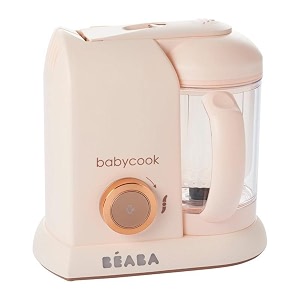 beaba babycook solo multi-functional baby food processor blender steamer cooker amp sterilizer portable baby food cooker puree maker and warmer rose gold