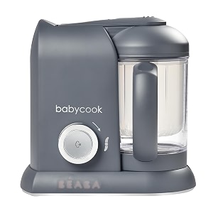 beaba babycook solo multi-functional baby food processor blender steamer cooker amp sterilizer portable baby food cooker puree maker and warmer - dark grey