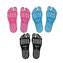 Beach Foot Pads Barefoot 3 Packs for Barefoot Lovers, Invisible Adhesive Stick on Feet Pad Soles for Beach, Swimming Pool, Spa, Hot Sand, Walking, Water Sport Party. (S-3Packs)