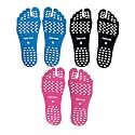 Beach Foot Pads Barefoot 3 Packs for Barefoot Lovers, Invisible Adhesive Stick on Feet Pad Soles for Beach, Swimming Pool, Spa, Hot Sand, Walking, Water Sport Party. (M-3Packs)