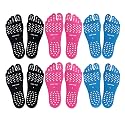 Beach Foot Pads Barefoot 6 Packs for Barefoot Lovers, Invisible Adhesive Stick on Feet Pad Soles for Beach, Swimming Pool, Spa, Hot Sand, Walking, Water Sport Party. (L-6Packs)