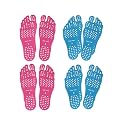 Beach Foot Pads Barefoot 8 Packs for Barefoot Lovers, Invisible Adhesive Stick on Feet Pad Soles for Beach, Swimming Pool, Spa, Hot Sand, Walking, Water Sport Party. (S-8Packs)