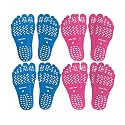 Beach Foot Pads Barefoot 8 Packs for Barefoot Lovers, Invisible Adhesive Stick on Feet Pad Soles for Beach, Swimming Pool, Spa, Hot Sand, Walking, Water Sport Party. (M-8Packs)