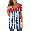 BeadChica Women's Tunic Tops For Leggings Short Sleeve Shirts Botton Up Casual Ruched Blouses Clothing