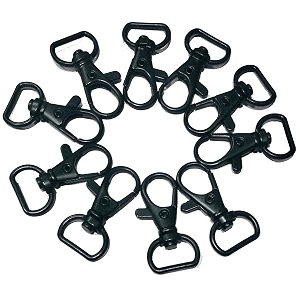beads amp crafts lobster claw clasps swivel lanyards trigger snap hooks strap for diy bags art crafts jewelry findings keychain key rings connector 35mm black 40