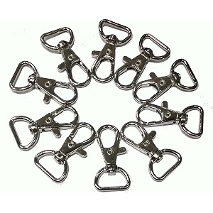 beads amp craft lobster claw clasps swivel lanyards trigger snap hooks strap for diy bags art crafts jewelry findings keychain key rings connector 36mm silver 20