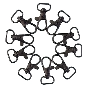 beads amp crafts lobster claw clasps swivel lanyards trigger snap hooks strap for diy bags art crafts jewelry findings keychain key rings connector 35mm black 10
